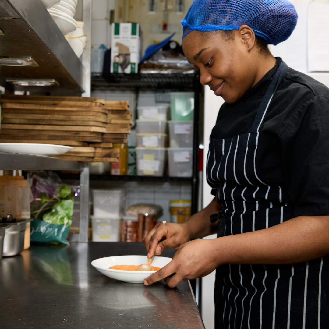 Chapter Collection chef dishing a plate