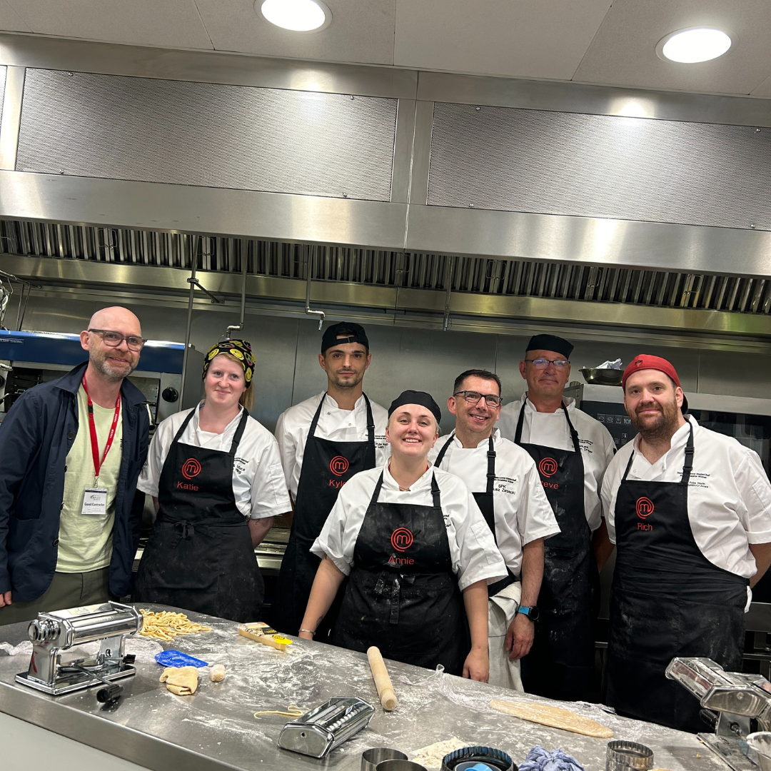 Stonegate CEO, David McDowall with the Masterchef finalists