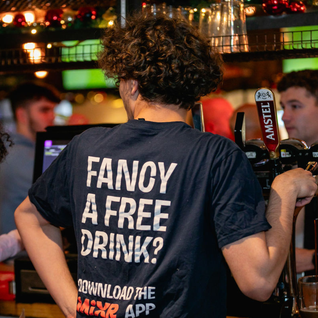 Team Member wearing a MiXR tshirt