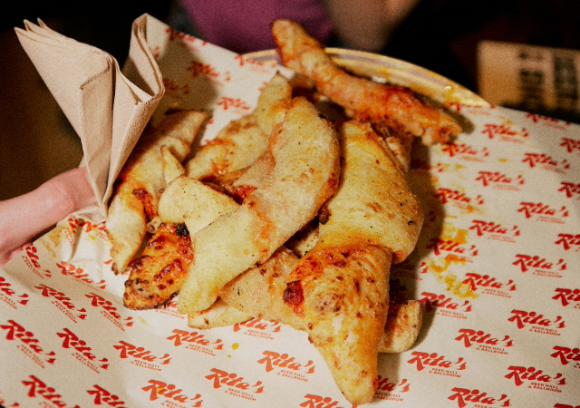 Rita's Stuffed Crust Pizza Dippers