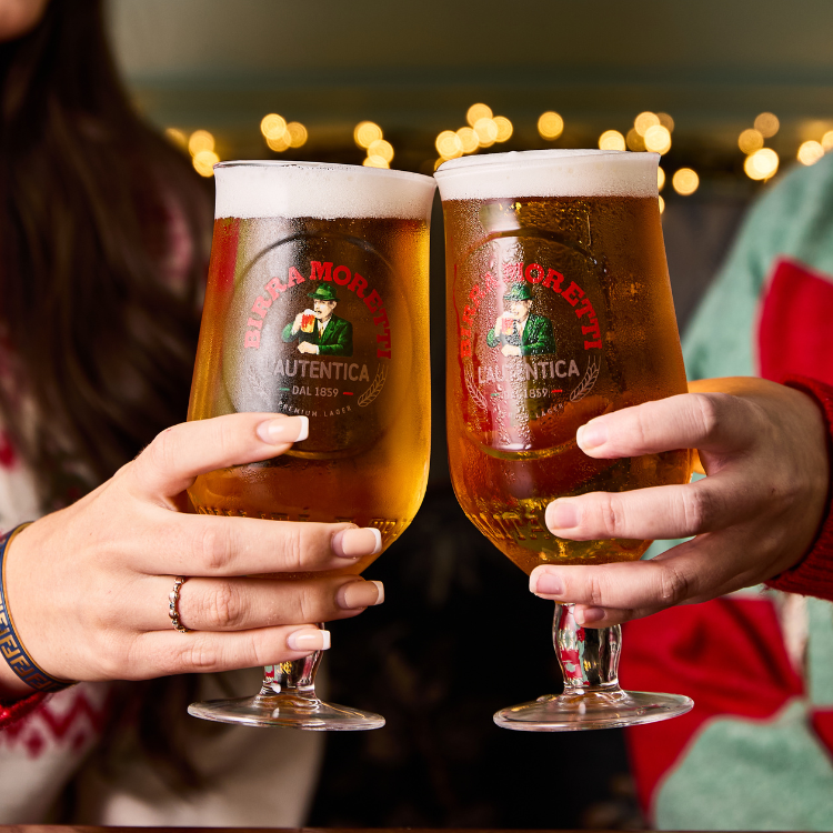 2 pints of birra moretti