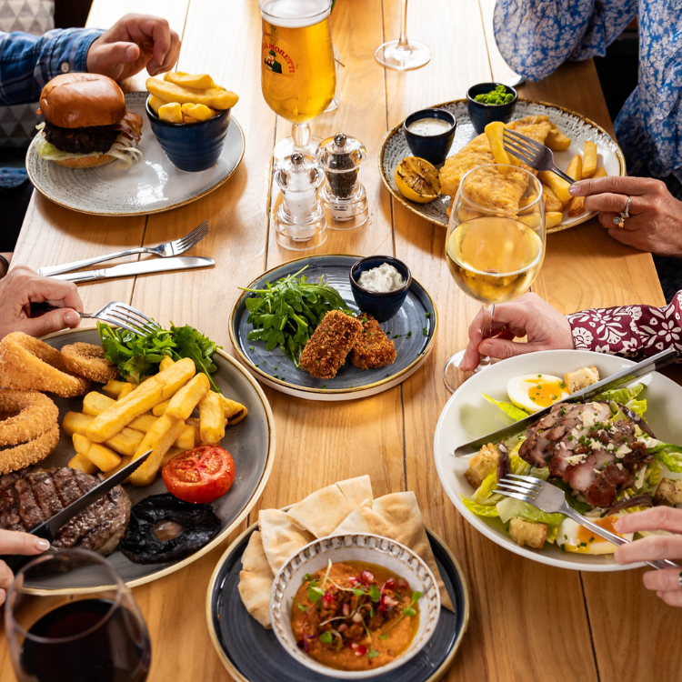 Selection of main dishes