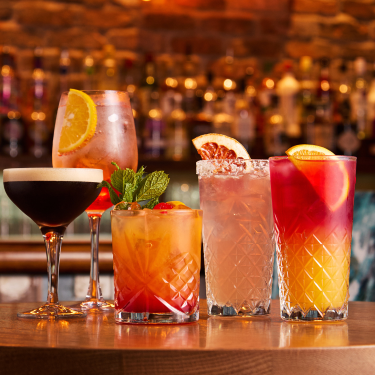 Selection of cocktails