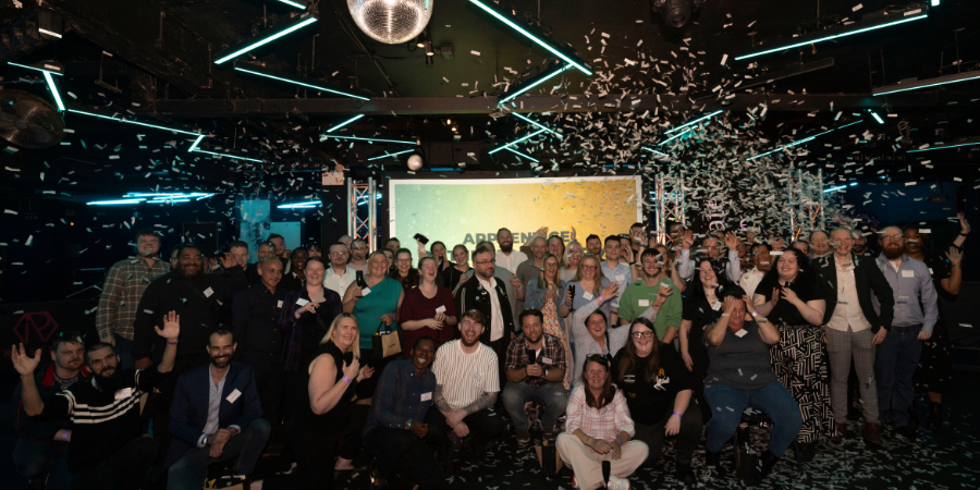 All Stonegate Apprentices celebrating