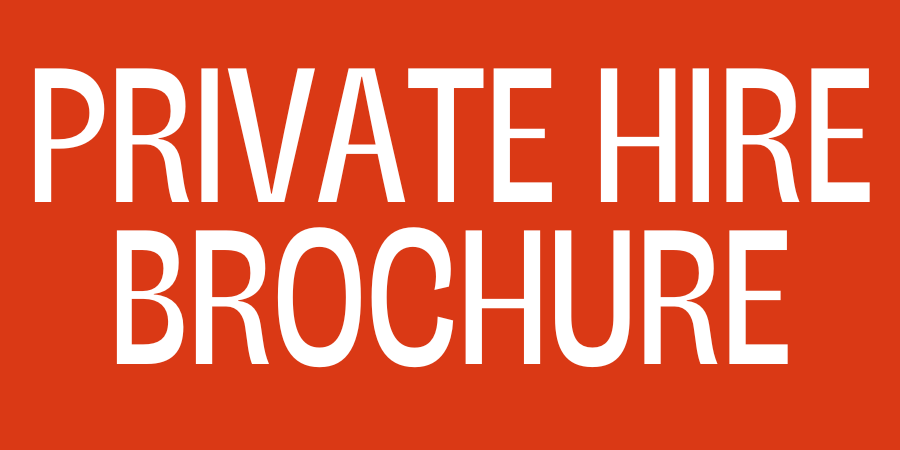 Private Hire Brochure for Rita's Leeds