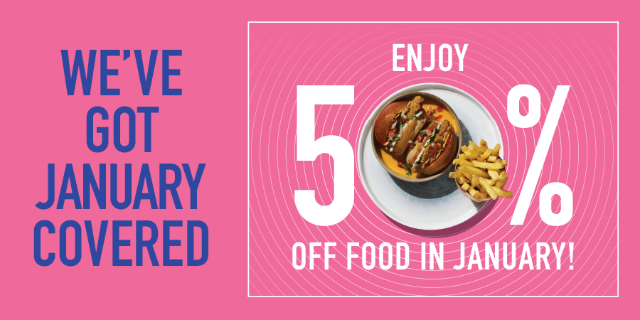 50% Off Food In January