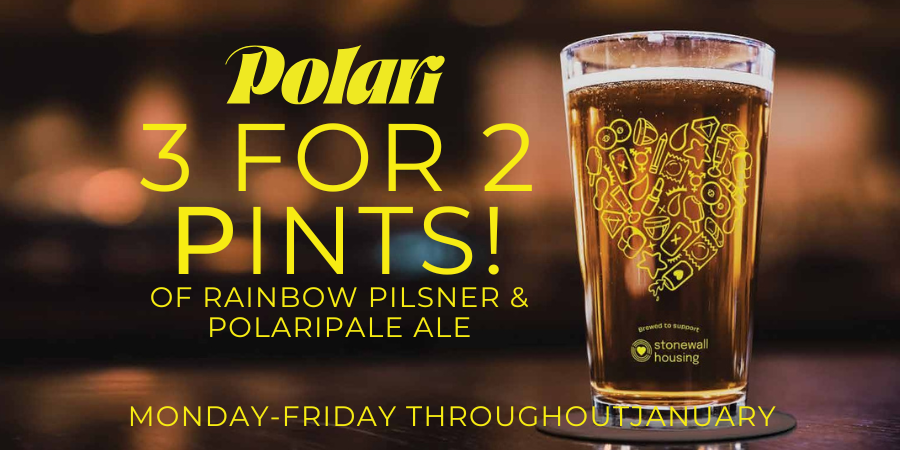 3 for 2 Polari Pints