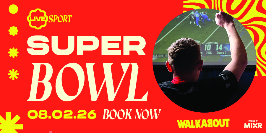 Watch the Super Bowl at Walkabout