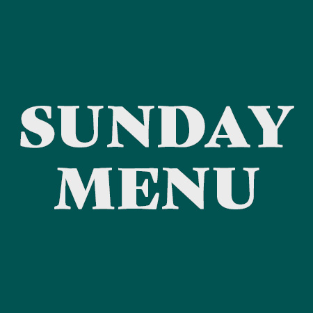 Sunday Menu