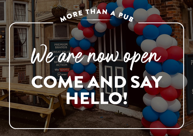 We are now open, come and say hello