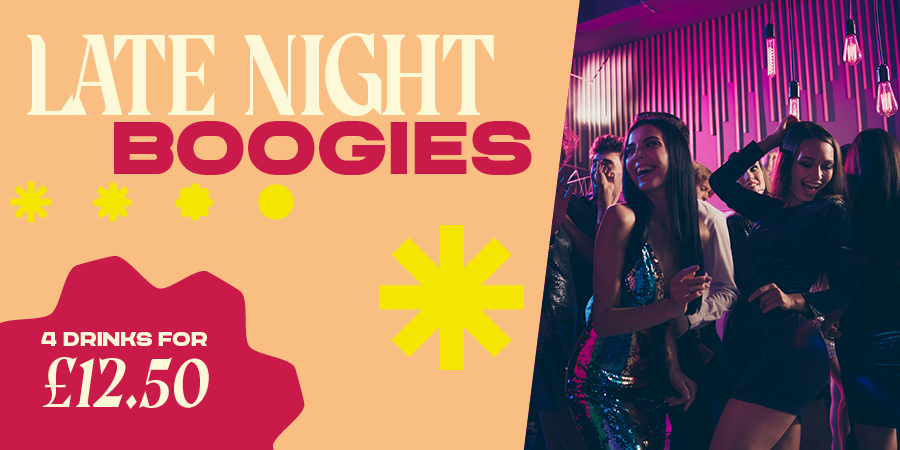 4 drinks for £12.50 this bank holiday