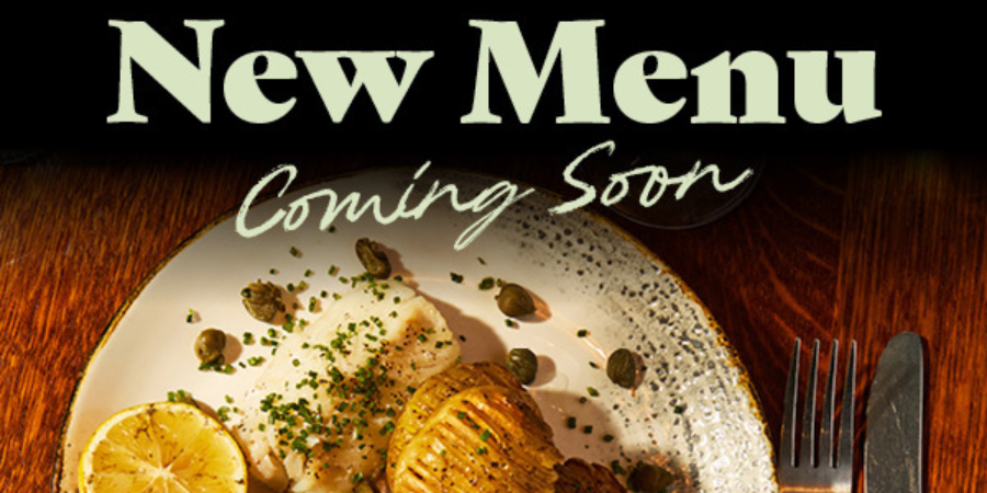 new menu coming soon