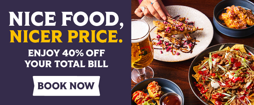 Enjoy 40% off your bill