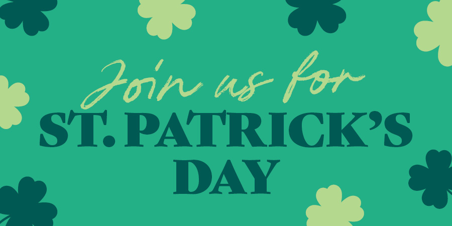 Celebrate St Patrick's Day at Squirrel Farnborough