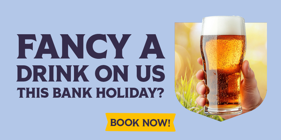 Free drink when you book this bank holiday