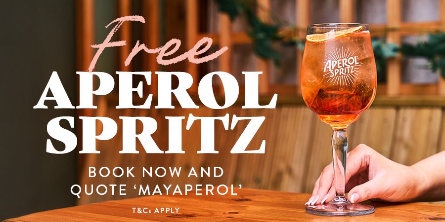 Free Bank Holiday Aperol Spritz at Heritage Pubs
