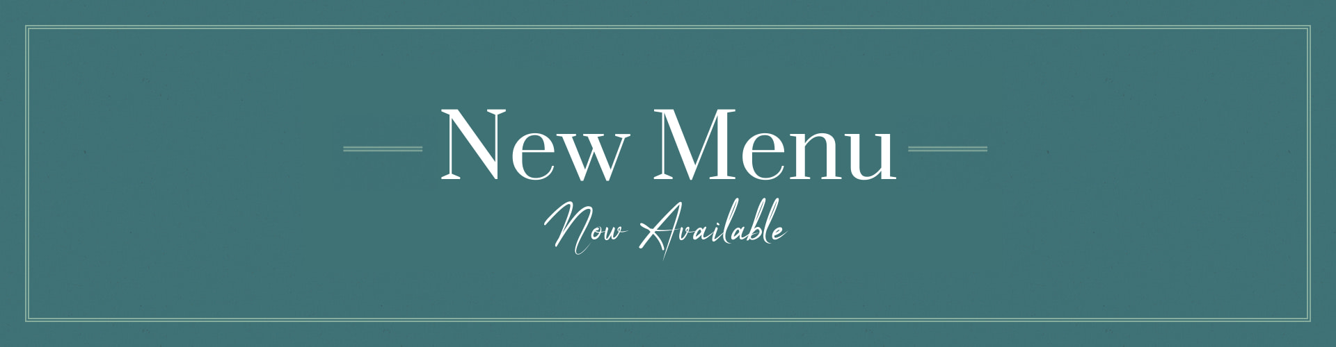 New Menu at Crown Egham