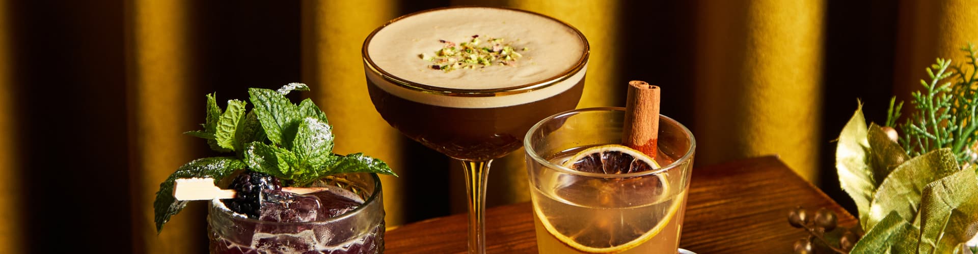 Festive cocktails at The Chapter Collection