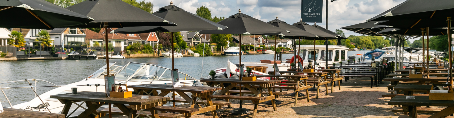 Beer garden at The Anglers Walton On Thames