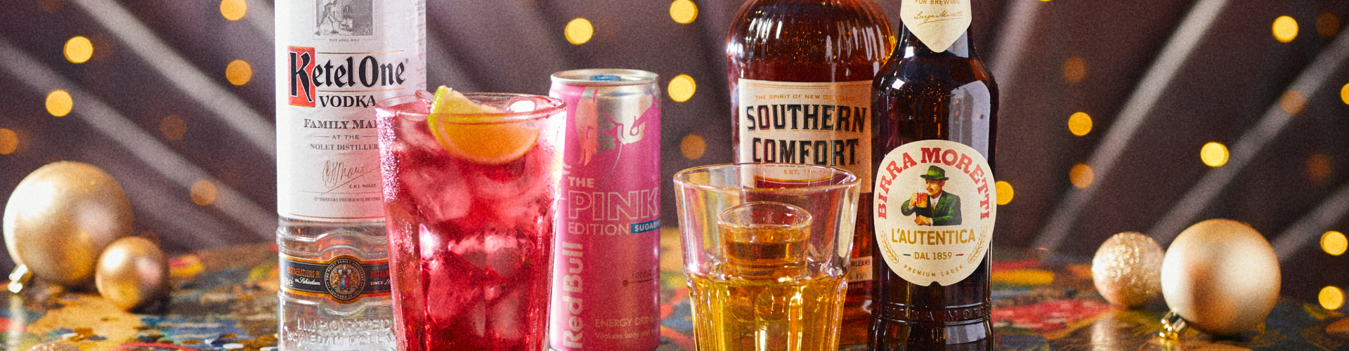 Line up of all our favourite festive drinks