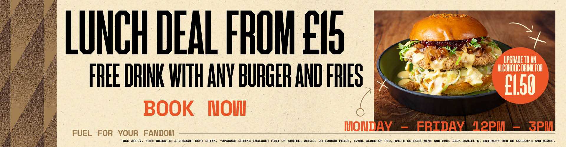 Lunch and Drink Offer in Leicester Square
