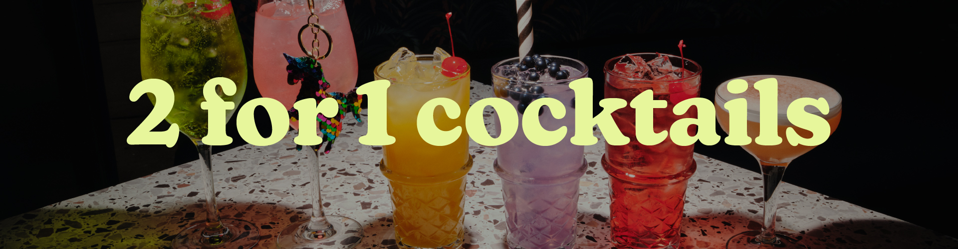 Cocktails included in the 2-for-1 offer at Slug And Lettuce Bristol