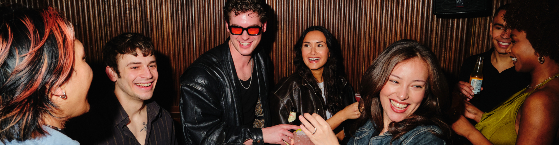 People drinking alcohol free cocktails at Be At One