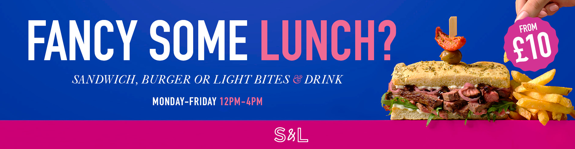 Lunch & Drink for £10