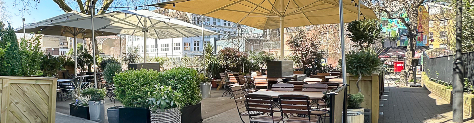 Beer Garden at Duke Of Sussex Waterloo