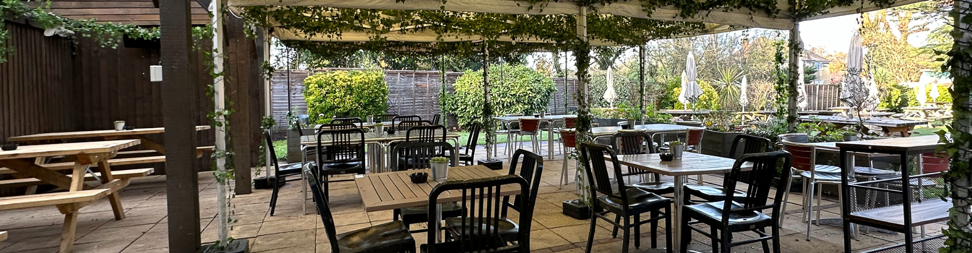 Beer garden at Quart Pot Runwell