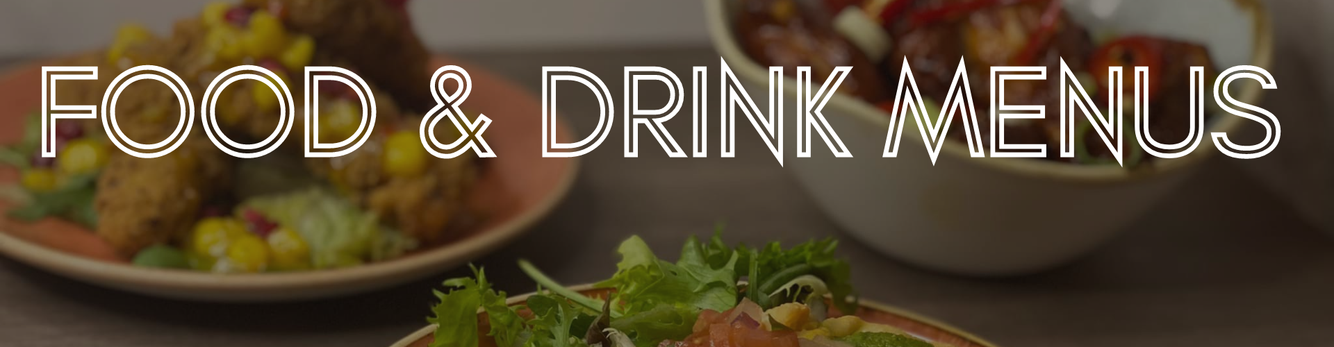 Food and drink menus at Fiesta Havana