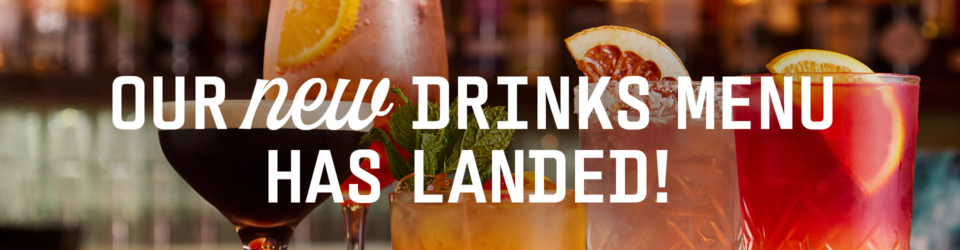 New drinks menu has landed