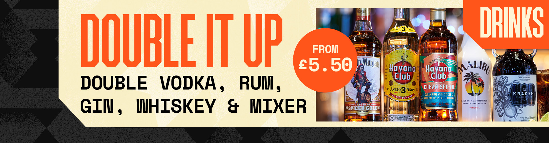 Double Up Your Spirits at Sports Bar & Grill Old Street