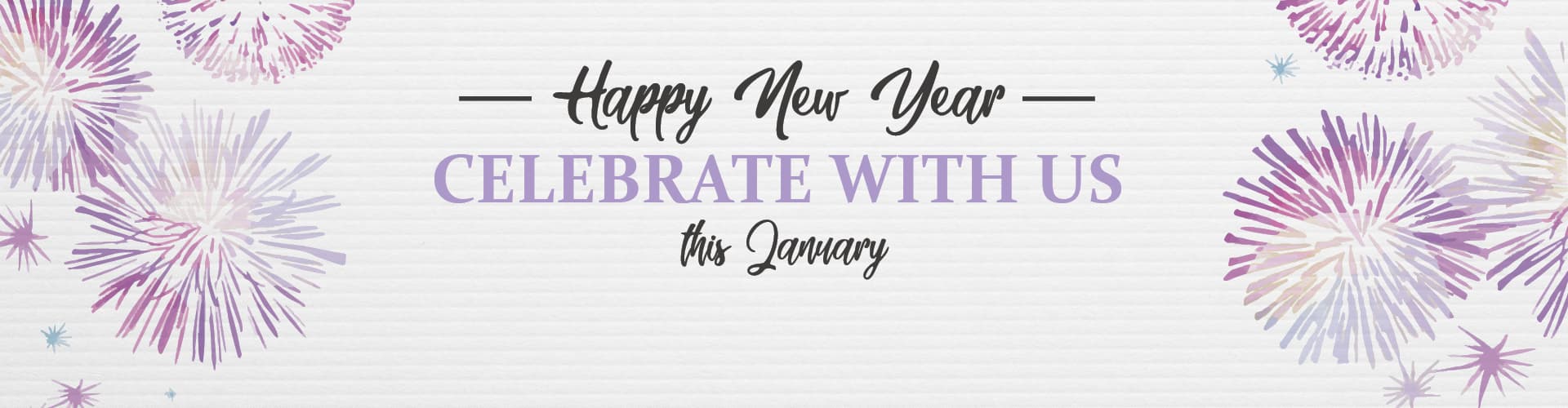Happy New Year! Celebrate with us this January