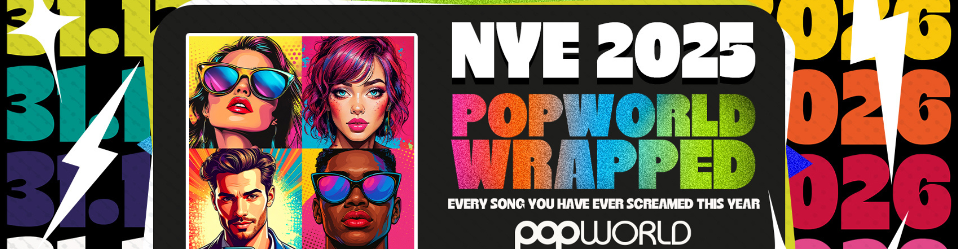 Celebrate New Year's Eve with us at Popworld!