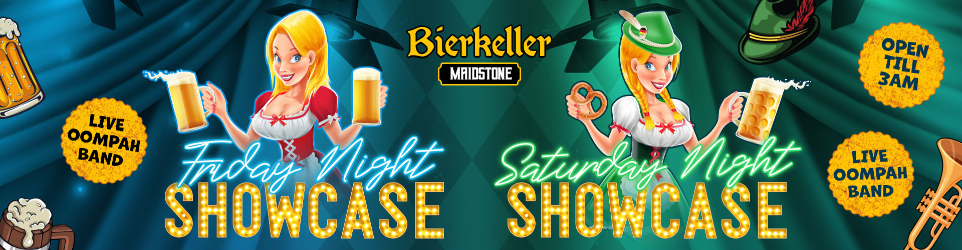 Bierkeller Showcase Friday & Saturday Nights