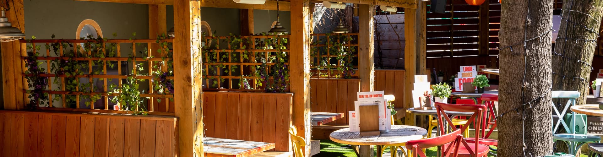 Beer Garden in London at Minories London