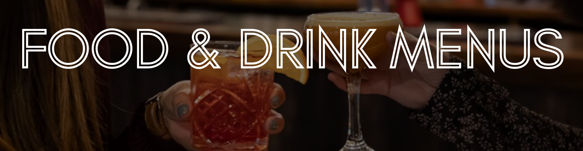 Food and Drink menus at Bar Soho