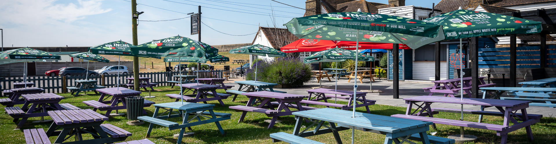 Beer garden at Lobster Smack Canvey Island