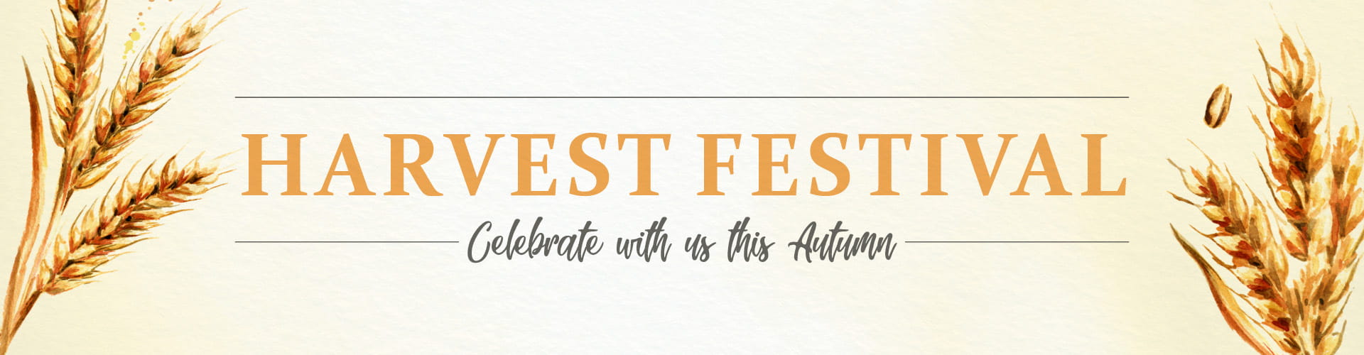 Harvest Festival - Celebrate with us this Autumn