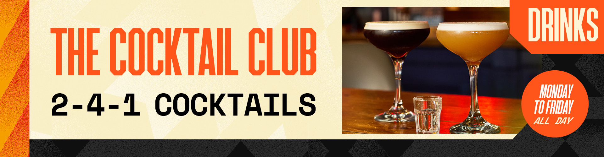 2 For 1 Cocktails in Canary Wharf Sports Bar & Grill Canary Wharf