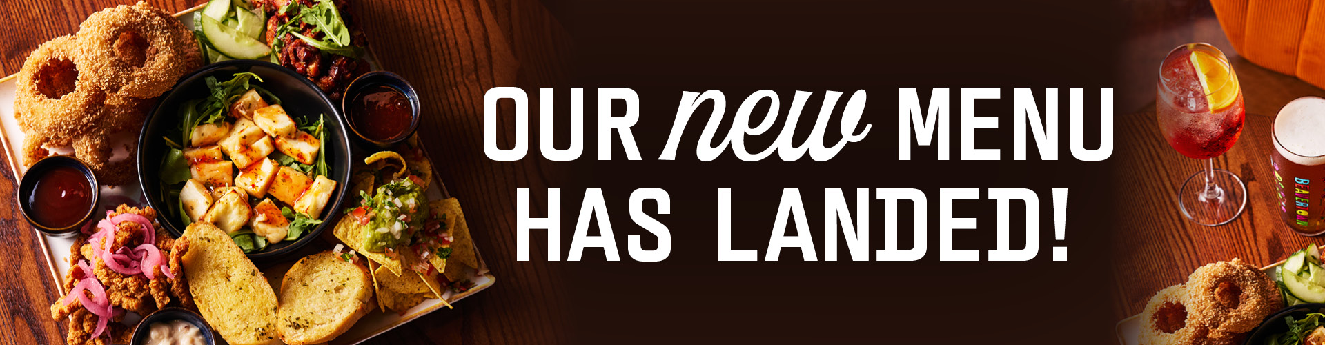 Our new menu has landed