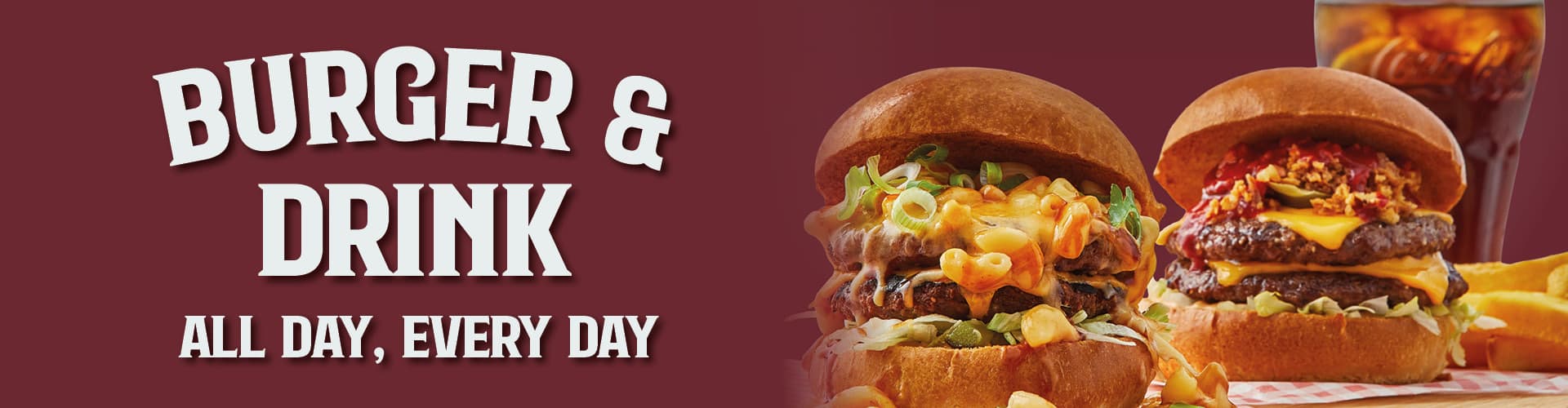 Burger & Drink at The King's Tap in Cheadle Hulme