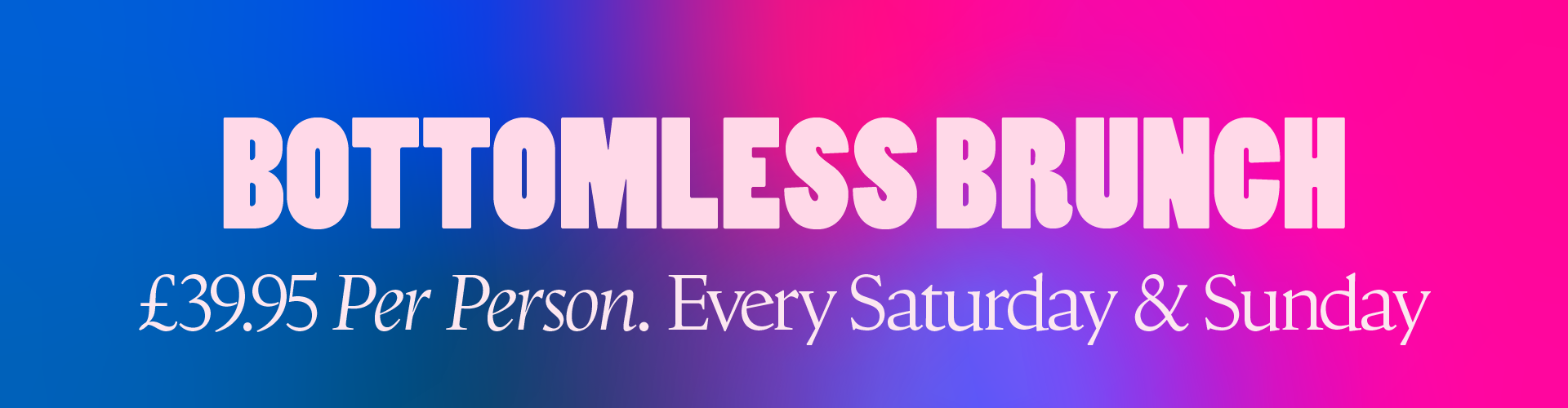 Bottomless Brunch at Bar Soho