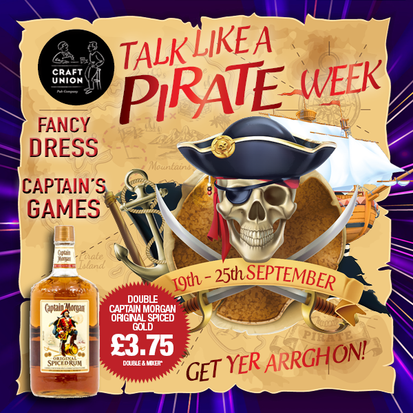 Talk Like a Pirate Captain Morgan Spiced Gold