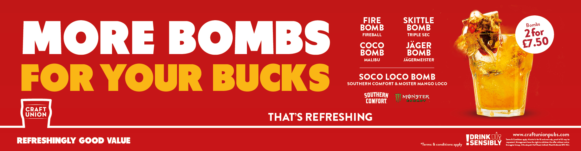 2 Bombs for £7.50 at Thomas Osborne Leeds