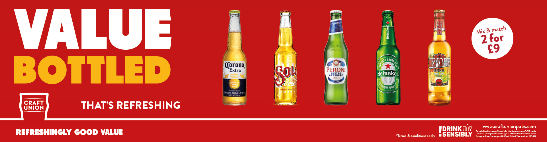 2 Lager For £9 at [#SiteName#]