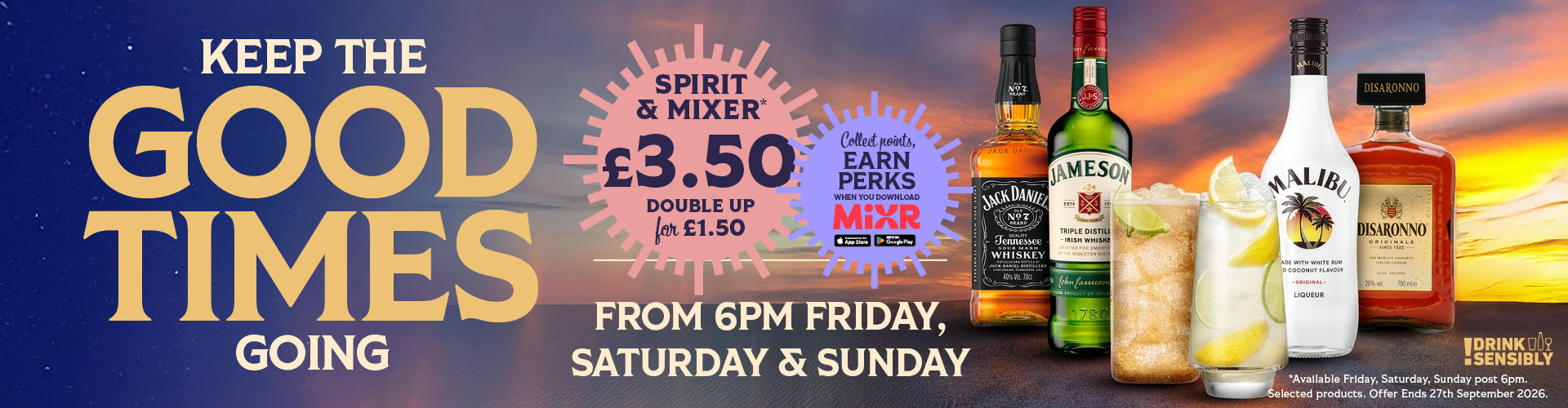 Spirit Saver Drinks Offer 