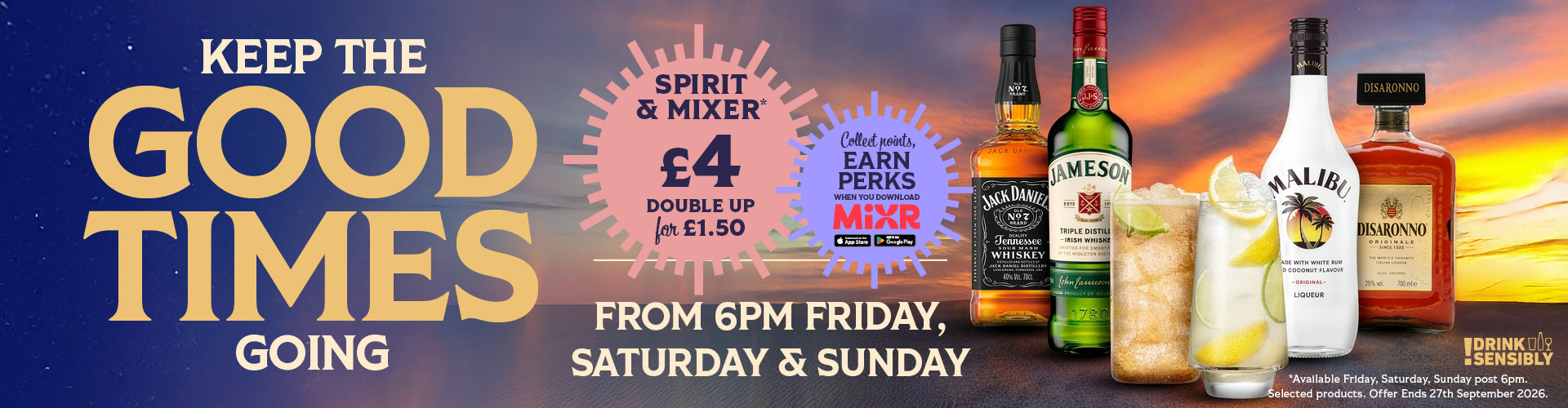 Spirit Saver Drinks Offer 
